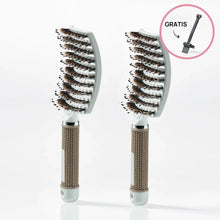 2 stk. Curved Paddle Brush + Gratis Gave