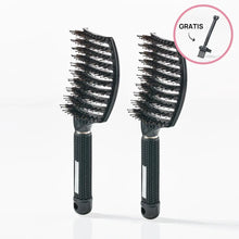 2 stk. Curved Paddle Brush + Gratis Gave
