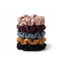 5-pak Soft Satin Scrunchies Medium