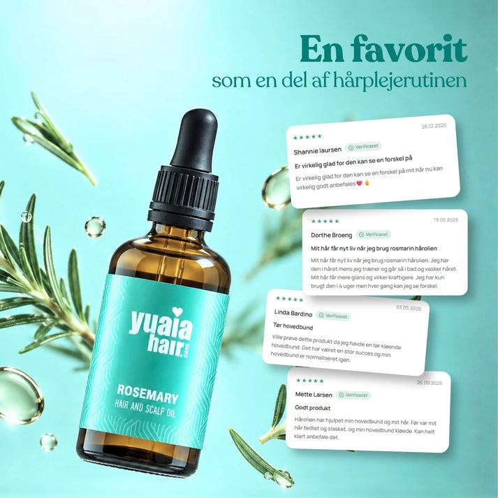 2 stk. Rosmarin hårolie + Gratis Gave