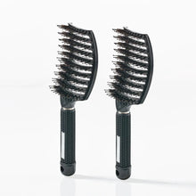 Curved Paddle Brush - Hårbørste med vildsvinehår