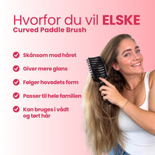 2 stk. Curved Paddle Brush + Gratis Gave