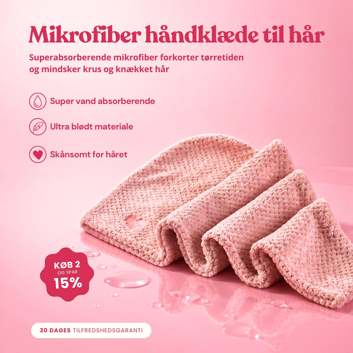 Mikrofiberhåndklæde til hår