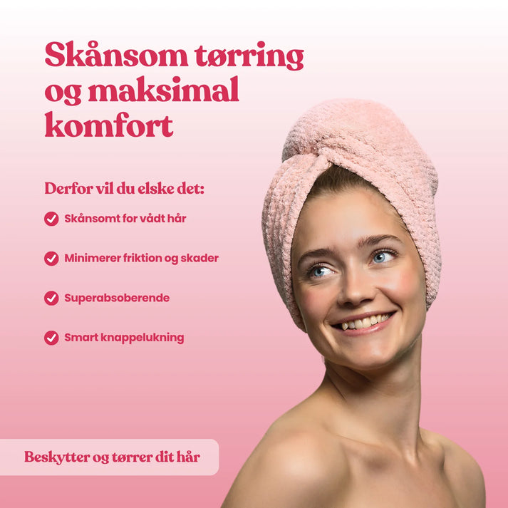 Mikrofiberhåndklæde til hår