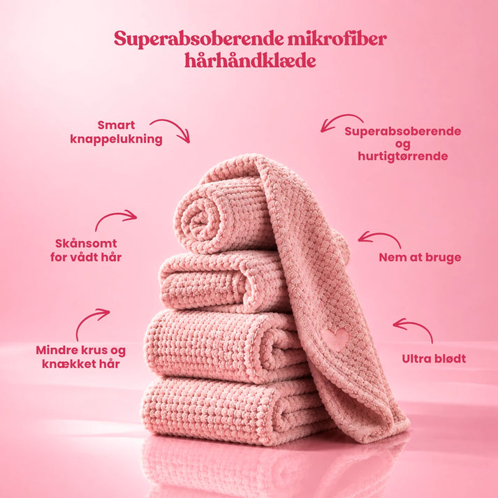 Mikrofiberhåndklæde til hår