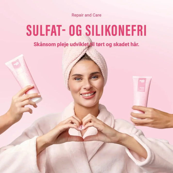 Repair and Care Shampoo og Conditioner 250 ml - sulfatfri & silikonefri