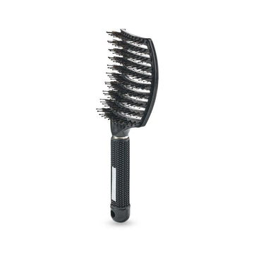 Curved Paddle Brush - Hårbørste med vildsvinehår (Copy)